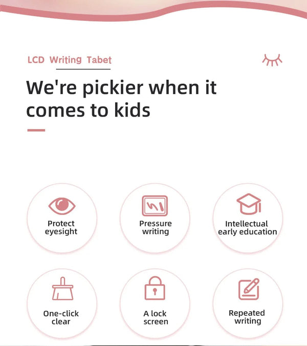 Planet Gates 6.5/8.5/10/12 inch LCD Writing Tablet Drawing Board Montessori Educational Toys for Children Drawing Toys for Kids Boys Gifts