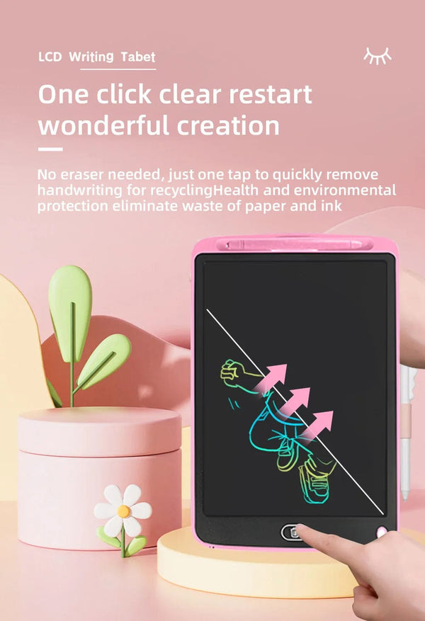 Planet Gates 6.5/8.5/10/12 inch LCD Writing Tablet Drawing Board Montessori Educational Toys for Children Drawing Toys for Kids Boys Gifts