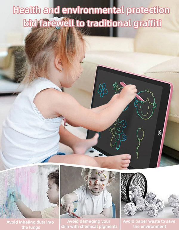 Planet Gates 6.5/8.5/10/12 inch LCD Writing Tablet Drawing Board Montessori Educational Toys for Children Drawing Toys for Kids Boys Gifts