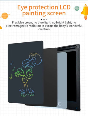 Planet Gates 6.5/8.5/10/12 inch LCD Writing Tablet Drawing Board Montessori Educational Toys for Children Drawing Toys for Kids Boys Gifts