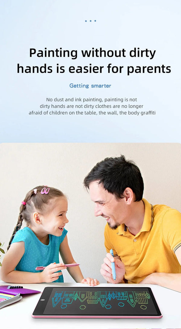 Planet Gates 6.5/8.5/10/12 inch LCD Writing Tablet Drawing Board Montessori Educational Toys for Children Drawing Toys for Kids Boys Gifts