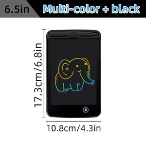 Planet Gates 6.5 inch Black 6.5/8.5/10/12 inch LCD Writing Tablet Drawing Board Montessori Educational Toys for Children Drawing Toys for Kids Boys Gifts