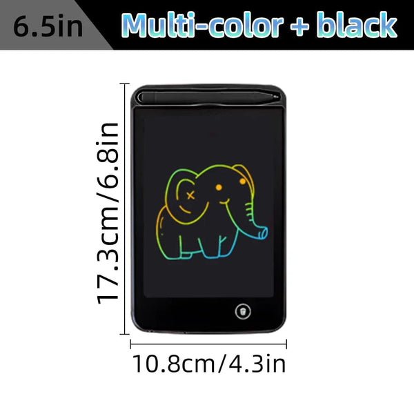 Planet Gates 6.5 inch Black 6.5/8.5/10/12 inch LCD Writing Tablet Drawing Board Montessori Educational Toys for Children Drawing Toys for Kids Boys Gifts