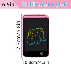 Planet Gates 6.5 inch Pink 6.5/8.5/10/12 inch LCD Writing Tablet Drawing Board Montessori Educational Toys for Children Drawing Toys for Kids Boys Gifts