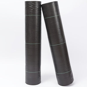 Planet Gates 6.56x6.56ft 1 Roll Agricultural Weed Control Mulch, Black Plastic Weed Barrier Mat, Ground Cover 6.56×6.56 Ft