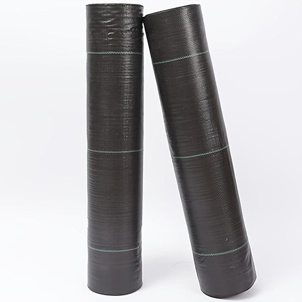 Planet Gates 6.56x6.56ft 1 Roll Agricultural Weed Control Mulch, Black Plastic Weed Barrier Mat, Ground Cover 6.56×6.56 Ft