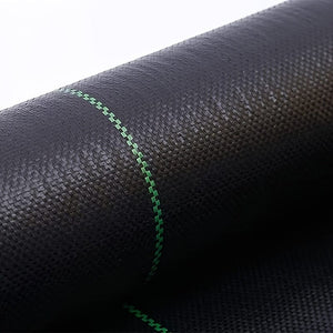 Planet Gates 6.56x6.56ft 1 Roll Agricultural Weed Control Mulch, Black Plastic Weed Barrier Mat, Ground Cover 6.56×6.56 Ft