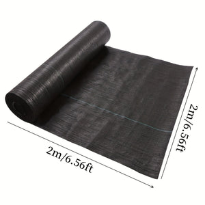 Planet Gates 6.56x6.56ft 1 Roll Agricultural Weed Control Mulch, Black Plastic Weed Barrier Mat, Ground Cover 6.56×6.56 Ft