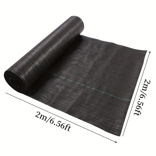 Planet Gates 6.56x6.56ft 1 Roll Agricultural Weed Control Mulch, Black Plastic Weed Barrier Mat, Ground Cover 6.56×6.56 Ft