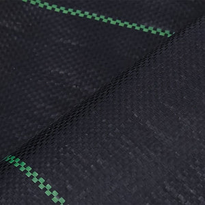 Planet Gates 6.56x6.56ft 1 Roll Agricultural Weed Control Mulch, Black Plastic Weed Barrier Mat, Ground Cover 6.56×6.56 Ft