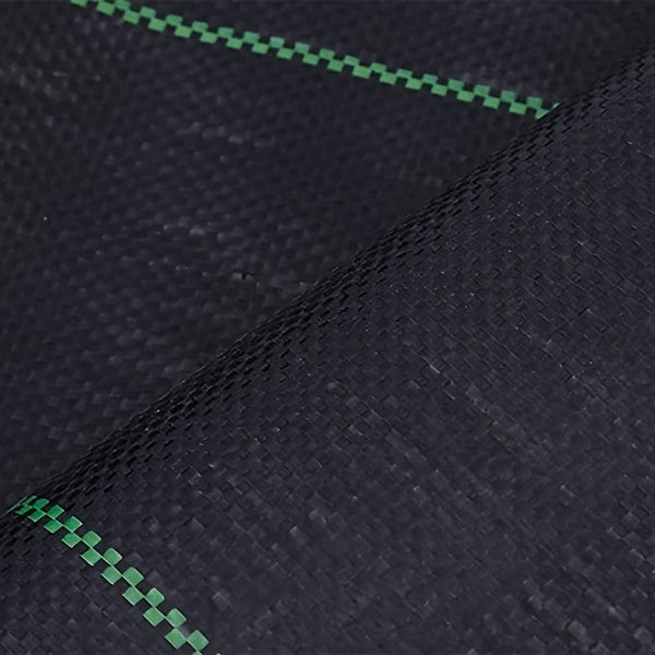 Planet Gates 6.56x6.56ft 1 Roll Agricultural Weed Control Mulch, Black Plastic Weed Barrier Mat, Ground Cover 6.56×6.56 Ft