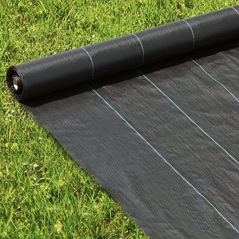 Planet Gates 6.56x6.56ft 1 Roll Agricultural Weed Control Mulch, Black Plastic Weed Barrier Mat, Ground Cover 6.56×6.56 Ft