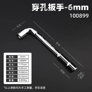 Planet Gates 6 7 9 10mm CRV Steel L Type Socket Spanner L Wrench 6 Point Hand Tools Automotive Mechanical Tool