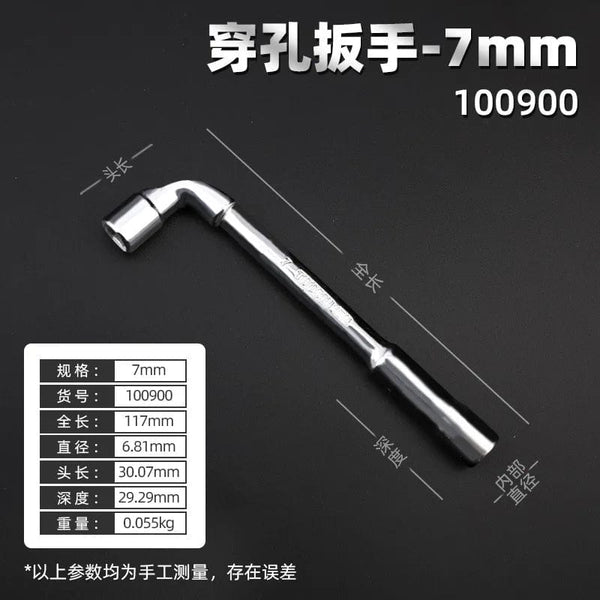 Planet Gates 6 7 9 10mm CRV Steel L Type Socket Spanner L Wrench 6 Point Hand Tools Automotive Mechanical Tool