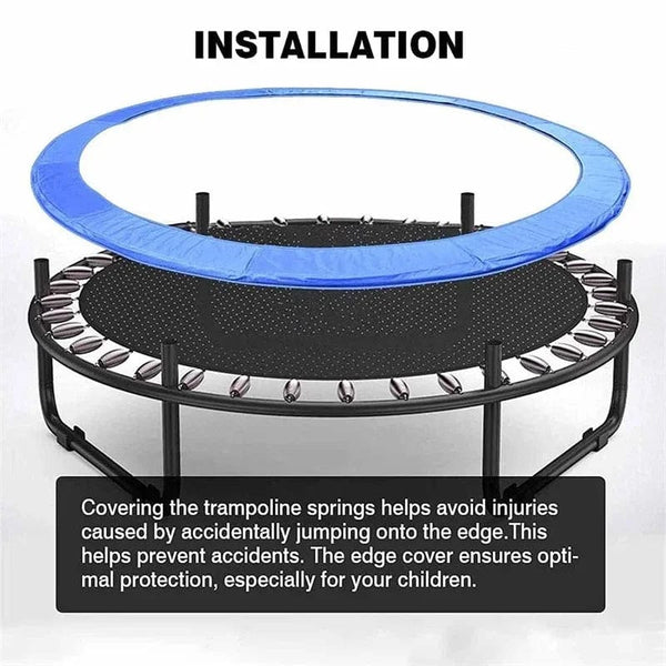 Planet Gates 6/8/10 Feet Trampoline Protection Mat Trampoline Safety Pad Round Spring Water-Resistant Protective Cover Home Sport Accessories