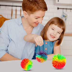 Planet Gates 6/8/10cm Jugging Ball Colorful Rubber Wire Ball Toy For Kids Anti-Stress Stretchy Ball Children's Novelty Toys Funny Rubber Toy