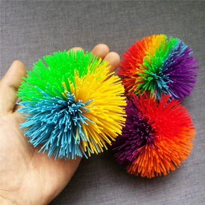 Planet Gates 6/8/10cm Jugging Ball Colorful Rubber Wire Ball Toy For Kids Anti-Stress Stretchy Ball Children's Novelty Toys Funny Rubber Toy