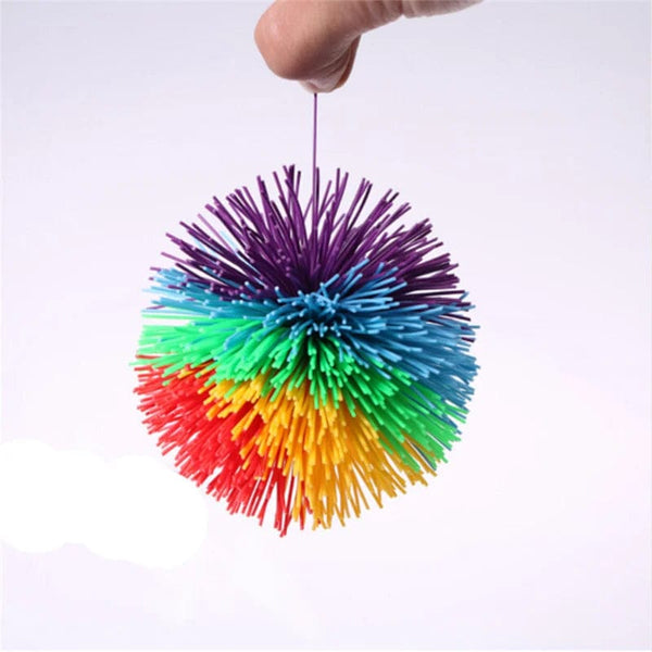 Planet Gates 6/8/10cm Jugging Ball Colorful Rubber Wire Ball Toy For Kids Anti-Stress Stretchy Ball Children's Novelty Toys Funny Rubber Toy