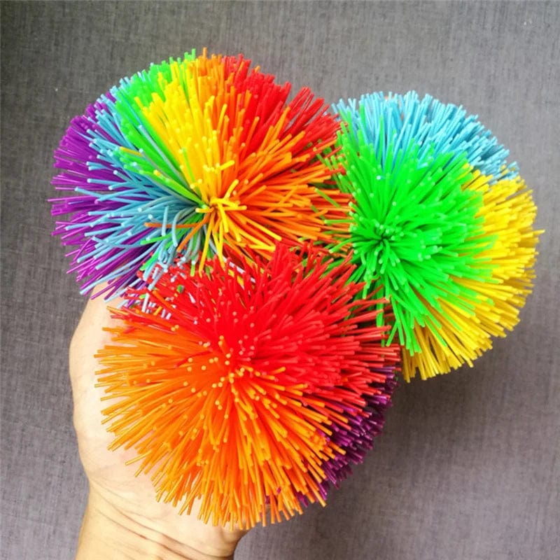 Planet Gates 6/8/10cm Jugging Ball Colorful Rubber Wire Ball Toy For Kids Anti-Stress Stretchy Ball Children's Novelty Toys Funny Rubber Toy