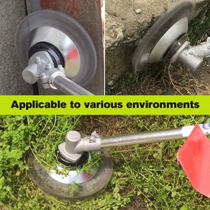 Planet Gates 6/8 Inch Upgrade Weed Brush Cutter Head Lawn Mower Universal Grass Trimmer Head Steel Wire Wheel Brush Disc Garden Trimmer Heads