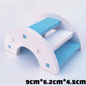 Planet Gates 6-A Pet Hamster Toys Wooden Rainbow Bridge Seesaw Swing Toys Small Animal Activity Climb Toy DIY Hamster Cage Accessories