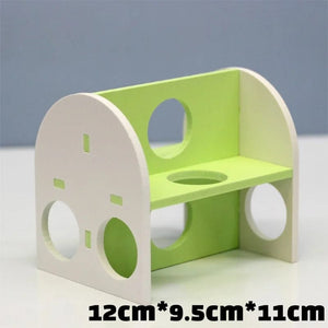 Planet Gates 6-A Pet Hamster Toys Wooden Rainbow Bridge Seesaw Swing Toys Small Animal Activity Climb Toy DIY Hamster Cage Accessories