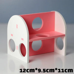 Planet Gates 6-A Pet Hamster Toys Wooden Rainbow Bridge Seesaw Swing Toys Small Animal Activity Climb Toy DIY Hamster Cage Accessories