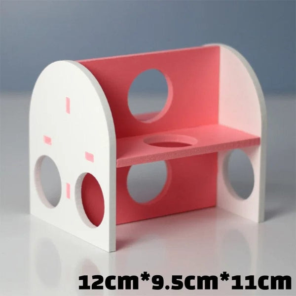 Planet Gates 6-A Pet Hamster Toys Wooden Rainbow Bridge Seesaw Swing Toys Small Animal Activity Climb Toy DIY Hamster Cage Accessories