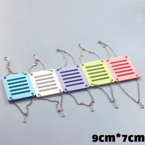 Planet Gates 6-A Pet Hamster Toys Wooden Rainbow Bridge Seesaw Swing Toys Small Animal Activity Climb Toy DIY Hamster Cage Accessories