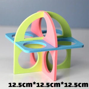 Planet Gates 6-A Pet Hamster Toys Wooden Rainbow Bridge Seesaw Swing Toys Small Animal Activity Climb Toy DIY Hamster Cage Accessories