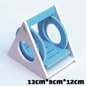 Planet Gates 6-A Pet Hamster Toys Wooden Rainbow Bridge Seesaw Swing Toys Small Animal Activity Climb Toy DIY Hamster Cage Accessories