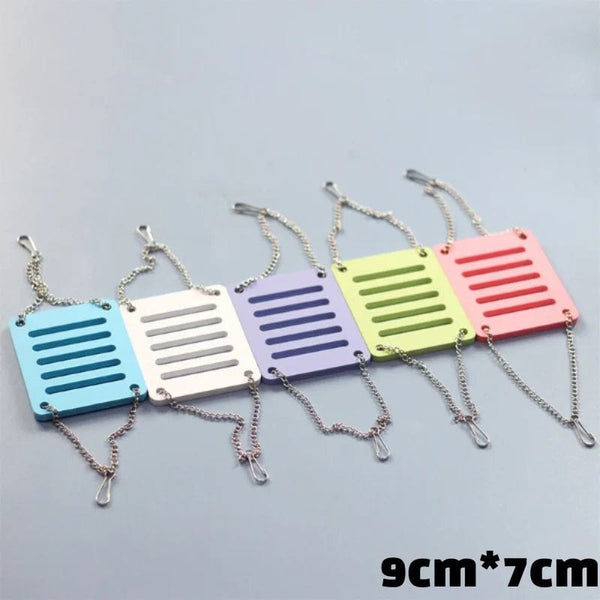 Planet Gates 6-A Pet Hamster Toys Wooden Rainbow Bridge Seesaw Swing Toys Small Animal Activity Climb Toy DIY Hamster Cage Accessories