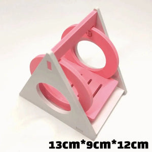 Planet Gates 6-A Pet Hamster Toys Wooden Rainbow Bridge Seesaw Swing Toys Small Animal Activity Climb Toy DIY Hamster Cage Accessories