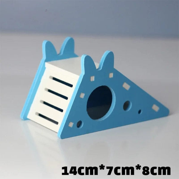 Planet Gates 6-A Pet Hamster Toys Wooden Rainbow Bridge Seesaw Swing Toys Small Animal Activity Climb Toy DIY Hamster Cage Accessories