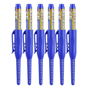 Planet Gates 6 Blue 1/3/6pcs 45mm Multi-purpose Long Head Markers Pen Deep Hole Marker Pens for Woodworking Tile Decoration Red/Black/Blue Ink
