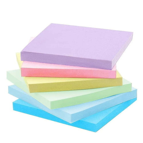 Planet Gates 6 color A 6 pcs fluorescent color 3*3inch Sticky Note Posted It Note Pads Stickers Planner Sticker Notepad Memo pad School Office Supplies