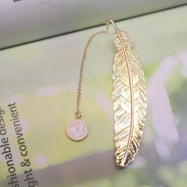 Planet Gates 6 Cute Metal Feather Bookmark  Kawaill Novelty Book Reading Item Creative Gift for Kids Children Stationery Teacher Supplies