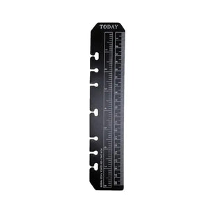 Planet Gates 6 Hole A5 A6 A7 Bookmark Straight Ruler Children Math Drafting Drawing Ruler Clear Flexible Dividing Ruler