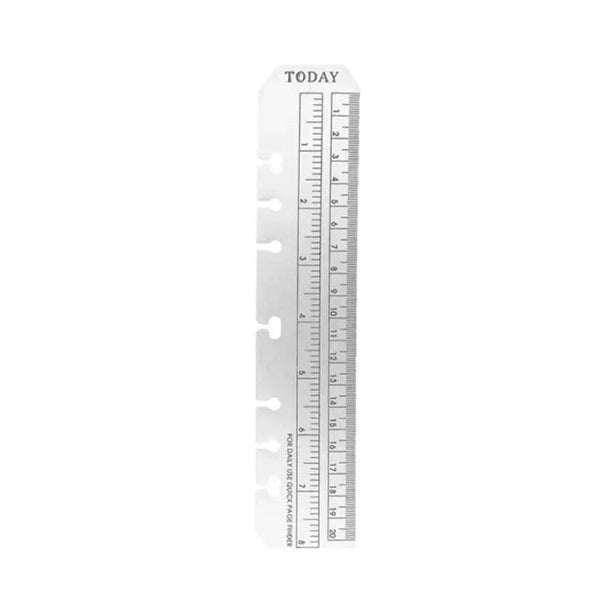 Planet Gates 6 Hole A5 A6 A7 Bookmark Straight Ruler Children Math Drafting Drawing Ruler Clear Flexible Dividing Ruler