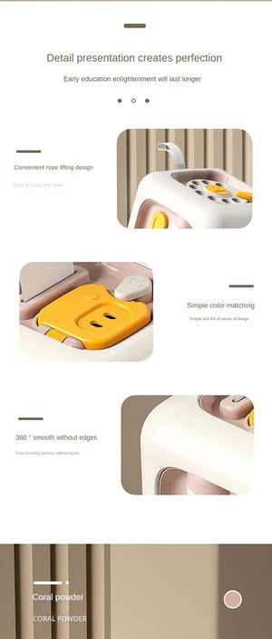 Planet Gates 6 in 1 Montessori Educational Toys Sensory Busy Board Baby Practice Skills Drawer Cube Fidget Educational Toys for Girl Boy