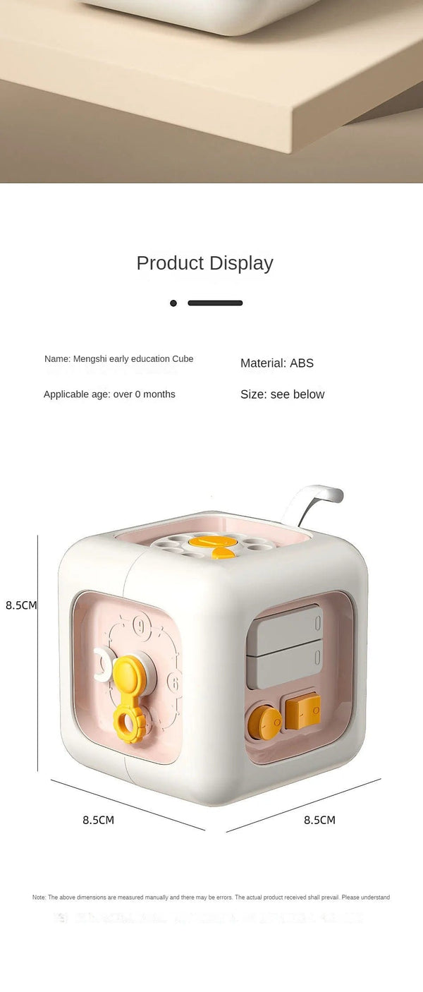 Planet Gates 6 in 1 Montessori Educational Toys Sensory Busy Board Baby Practice Skills Drawer Cube Fidget Educational Toys for Girl Boy