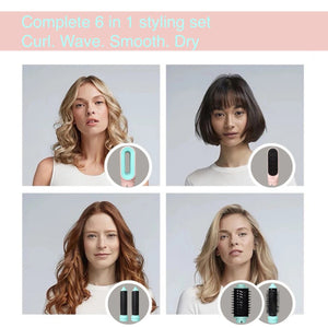 Planet Gates 6 In 1 Multi Styler New Design Hair Dryer For Hair 6 in 1 hair styler With Curling Barrel Hot Air Brush Styling Tool MultiStyler