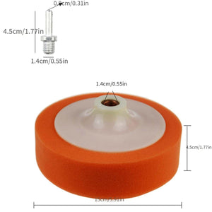 Planet Gates 6 Inches Effortlessly Polish & Wax Your Car With This 6 Drill Polisher & Polishing Pad Set!