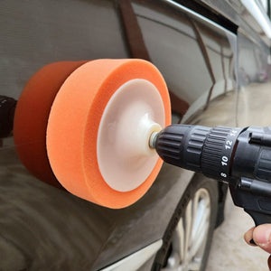 Planet Gates 6 Inches Effortlessly Polish & Wax Your Car With This 6 Drill Polisher & Polishing Pad Set!