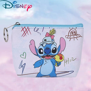 Planet Gates 6 New Disney Stitch Coin Purse Cartoon Anime Pu Key Case Coin Storage Bag Children Wallet Mini Clutch Christmare Gifts for Kids