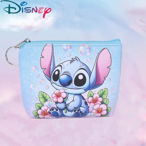 Planet Gates 6 New Disney Stitch Coin Purse Cartoon Anime Pu Key Case Coin Storage Bag Children Wallet Mini Clutch Christmare Gifts for Kids