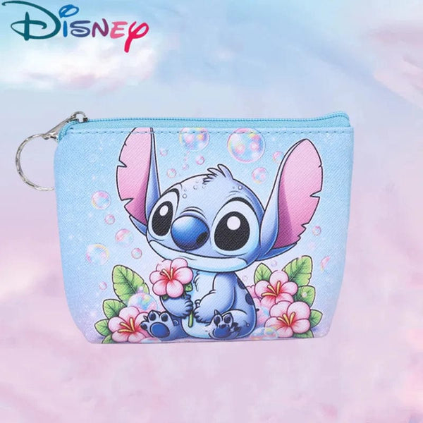 Planet Gates 6 New Disney Stitch Coin Purse Cartoon Anime Pu Key Case Coin Storage Bag Children Wallet Mini Clutch Christmare Gifts for Kids