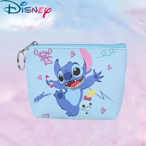 Planet Gates 6 New Disney Stitch Coin Purse Cartoon Anime Pu Key Case Coin Storage Bag Children Wallet Mini Clutch Christmare Gifts for Kids