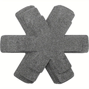 Planet Gates 6 Pcs (3 Different Size) 3/6/12pcs 10.2/13.8/15inch Pot And Pan Protectors, 3 Different Size, Pot Dividers Pads, Stacking Pan Protectors, Pan Separators Pads For Protecting And Separating Pots And Pans