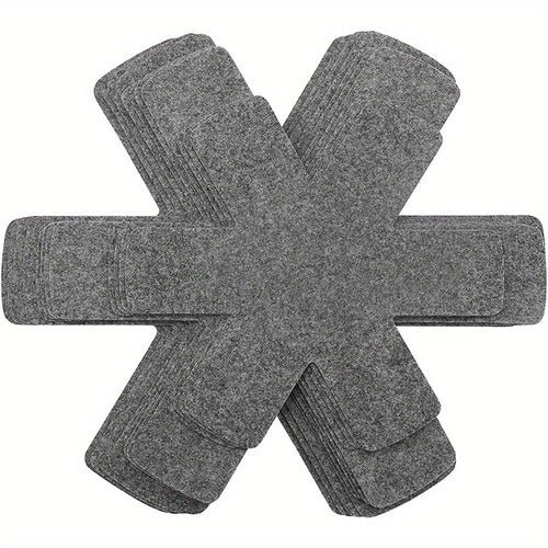 Planet Gates 6 Pcs (3 Different Size) 3/6/12pcs 10.2/13.8/15inch Pot And Pan Protectors, 3 Different Size, Pot Dividers Pads, Stacking Pan Protectors, Pan Separators Pads For Protecting And Separating Pots And Pans